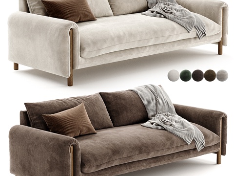  双人沙发免费3d模型 