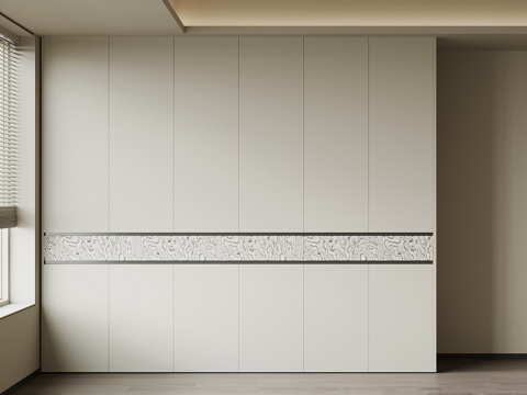 现代衣柜 成品衣柜su模型