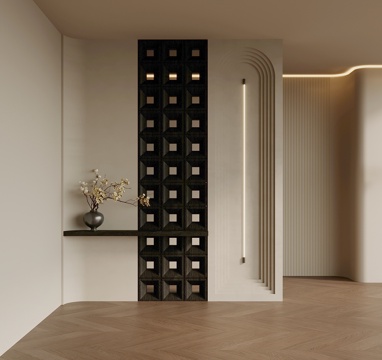  法式玄关 隔断3d模型 