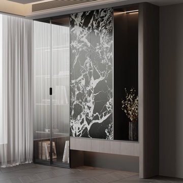 现代意式书柜 置物柜 装饰柜su模型