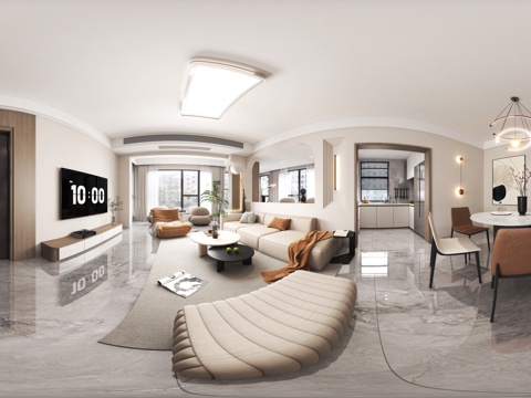  现代简约客餐厅 