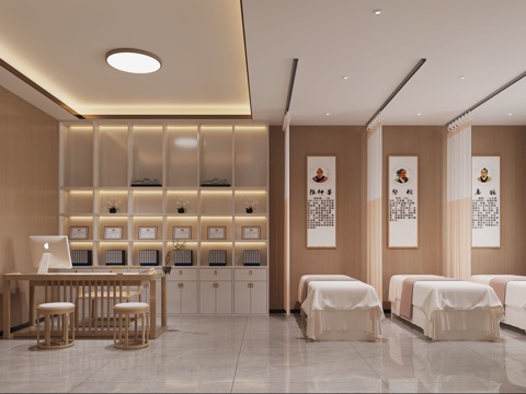  中医诊室3d模型 