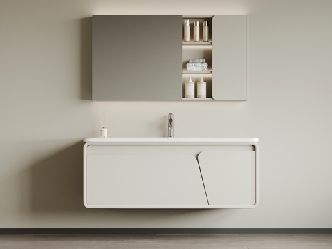  现代浴室柜3d模型 