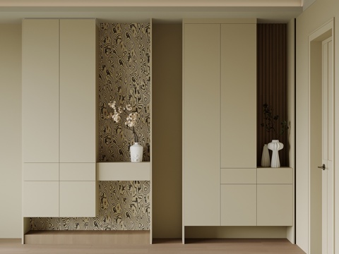  现代鞋柜 玄关柜3d模型 