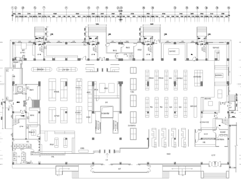 大型百货连锁超市 最新全套施工图设计cad施工图