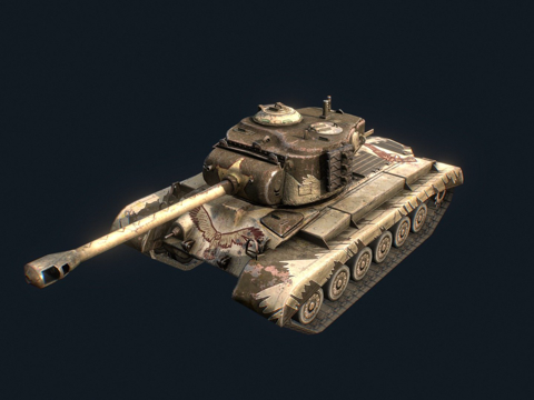  T26E5警长3d模型 