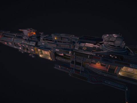  帝国驱逐舰警惕号3d模型 