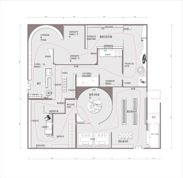 酱品文化展厅 最新全套施工图设计cad施工图
