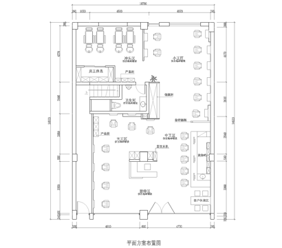 理发店 最新全套施工图设计cad施工图