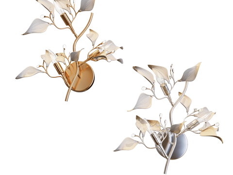  现代简约壁灯 壁灯 简约壁灯 装饰壁灯 轻奢壁灯 灯 花呗壁3d模型 