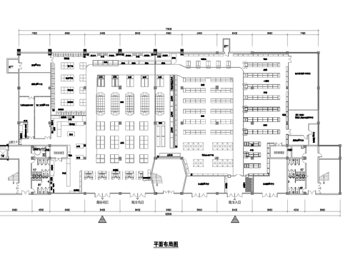 生鲜超市 最新全套施工图设计cad施工图