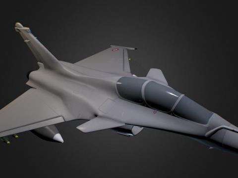  达索阵风3d模型 