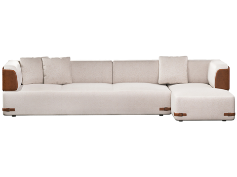  现代简约双人沙发 双人沙发 简约沙发 客厅沙发 抱枕3d模型 