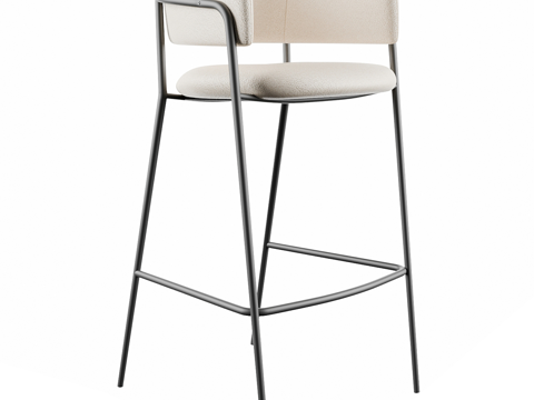  现代简约吧椅 吧凳 简约吧椅 休闲吧凳 酒吧吧凳3d模型 