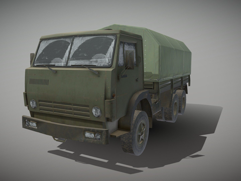  卡玛斯53303d模型 