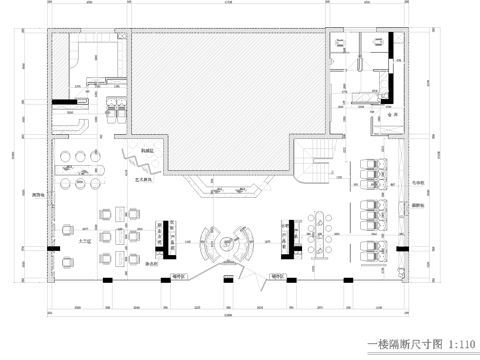 理发店 最新全套施工图设计cad施工图