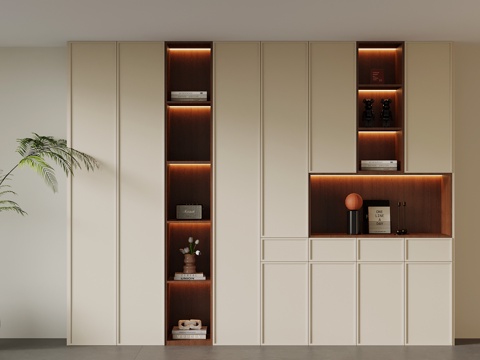  中古风备餐柜3d模型 