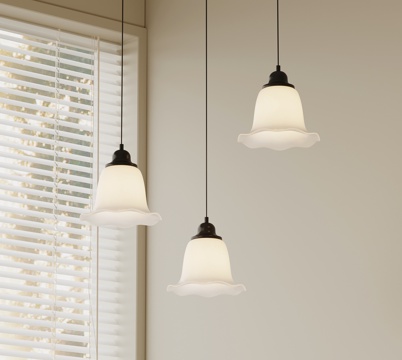 法式复古吊灯 餐厅吊灯su模型