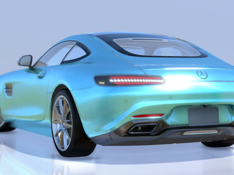  梅赛德斯奔驰AMG GT3d模型 