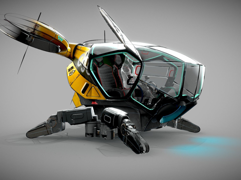  无人机草图DDS23d模型 