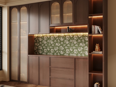  法式餐边柜3d模型 