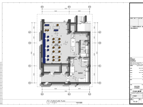 赫沫法式甜品奶茶咖啡店cad施工图