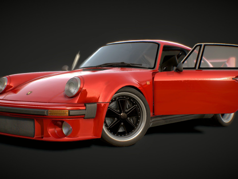  保时捷930涡轮3d模型 