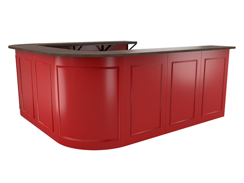  现代简约吧台 吧台 简约吧台 酒吧吧台3d模型 