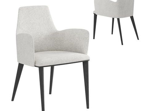  现代简约单人椅子 椅子 简约椅子 休闲椅子 凳子 餐厅椅子3d模型 