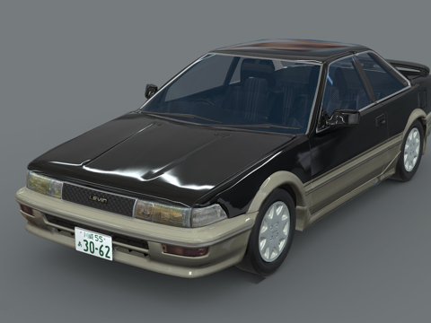  丰田卡罗拉Levin AE92 GT APEX后期型3d模型 