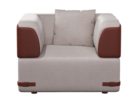  现代简约单人沙发 单人沙发 简约沙发 休闲沙发 客厅沙发3d模型 