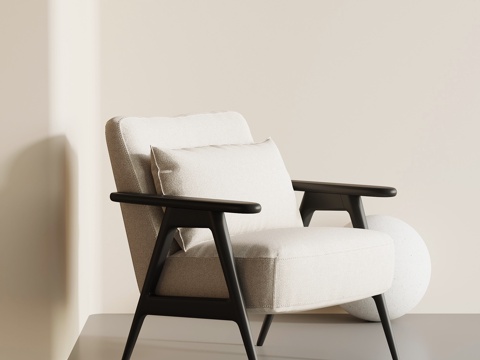 现代休闲椅 法式复古休闲椅su模型