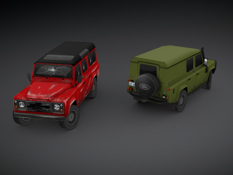  路虎卫士1103d模型 