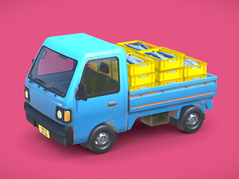  轻便卡车3d模型 