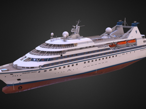  海伯恩传奇邮轮3d模型 