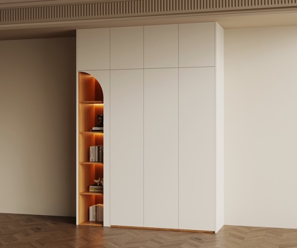  现代衣柜su模型 