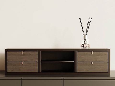 现代意式置物柜su模型