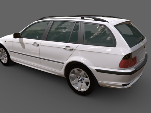  宝马3系旅行车E4620013d模型 