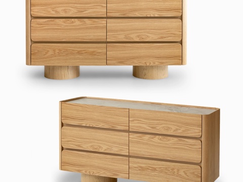  现代玄关柜 边柜3d模型 