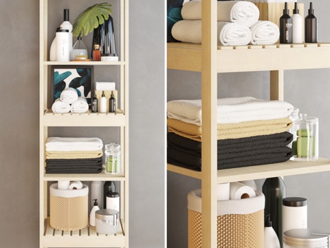  浴室装饰套装53d模型 