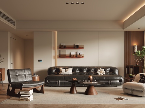  中古客餐厅3d模型 