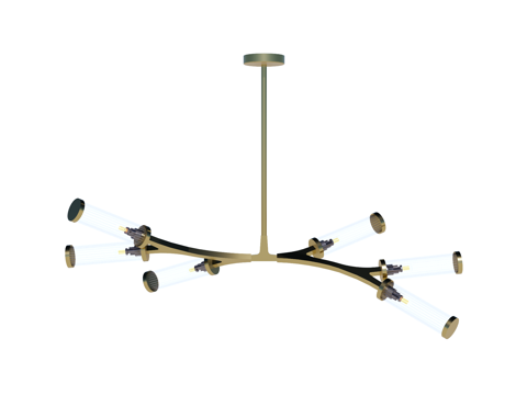  吊灯 金属吊灯 玻璃吊灯 装饰灯具su模型 