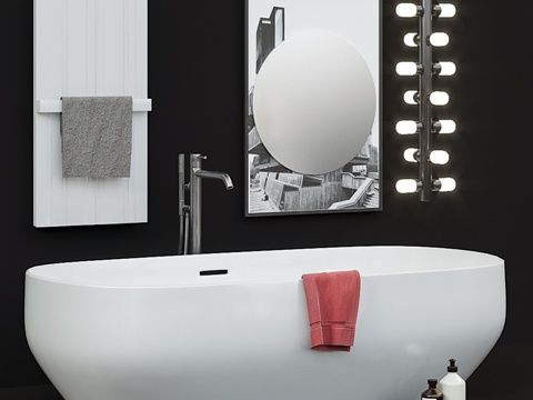  Antoniolupi浴室Ago电热毛巾架Bitbarra3d模型 