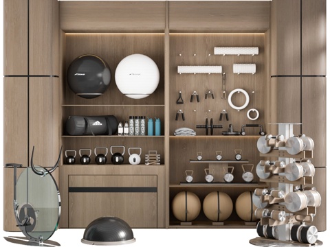  健身器材架No13d模型 