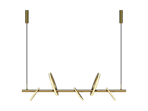  吊灯 金属吊灯 装饰灯具su模型 