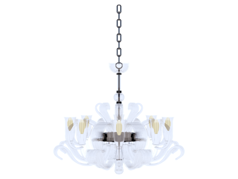  吊灯 水晶吊灯 金属吊灯 装饰灯具su模型 