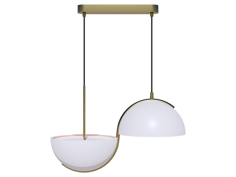  吊灯 金属吊灯 装饰灯具su模型 