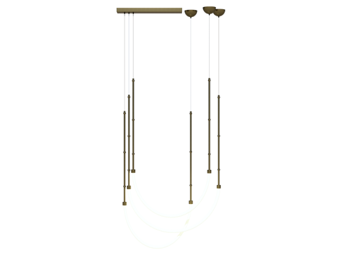  吊灯 金属吊灯 装饰灯具su模型 