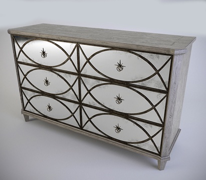  现代斗柜 斗柜3d模型 