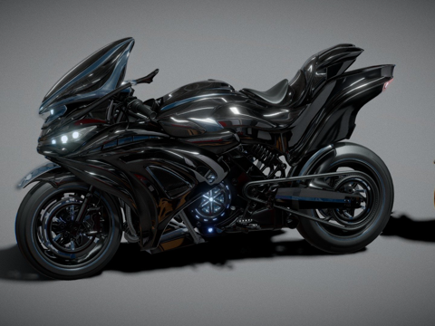  摩托车SZH2I2演示版3d模型 